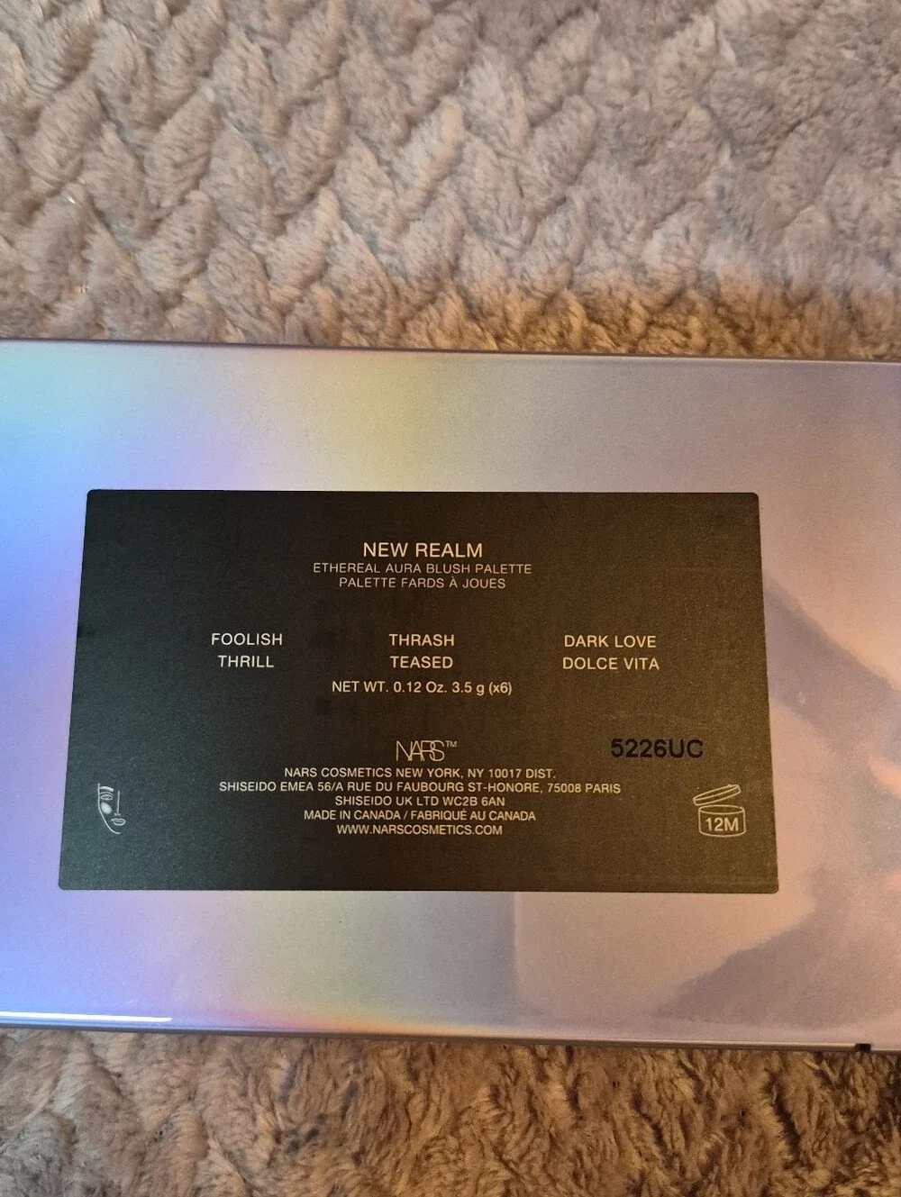 Nars Ethereal Aura Blush Palette: New Realm, NIB